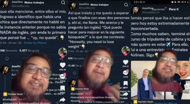 Viral TikTok: Joven es eliminada de proceso de selección en aerolínea por su contextura