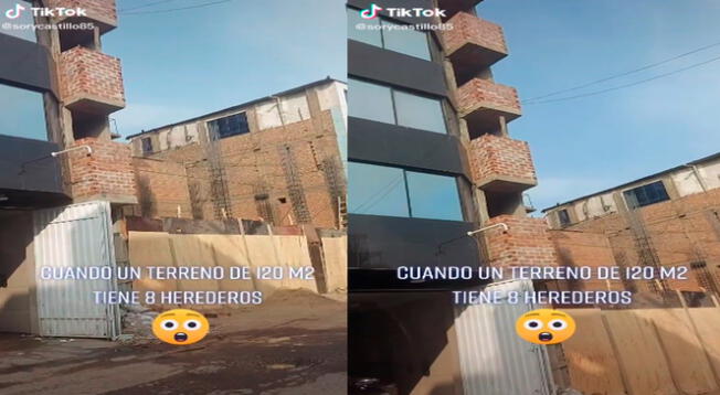 Tiktok: Peruano se vuelve viral por construir 5 pisos en el metro cuadrado que le tocó de herencia