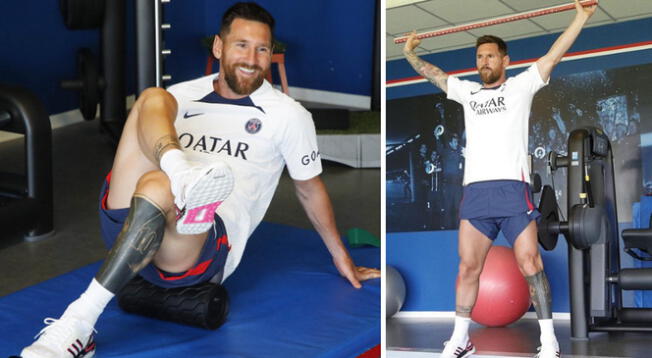 Lionel Messi retomó los entrenamientos del PSG.