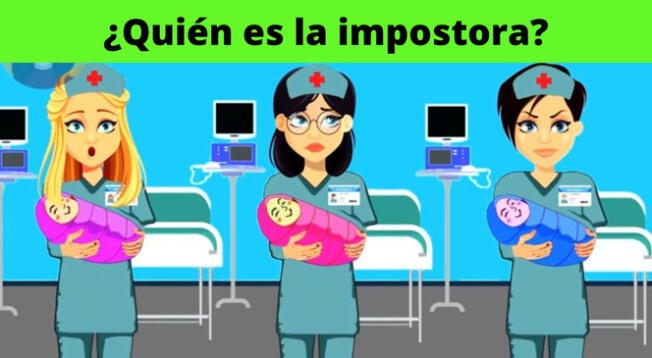 ¿Quién es la impostora? Analiza y responde este acertijo visual nivel Dios