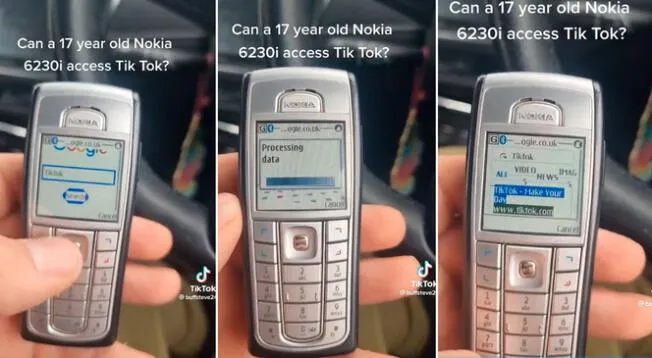 Un hombre intentó ver videos de TikTok en su antiguo Nokia y se llevó una sopresa.
