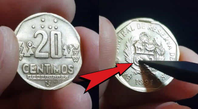 La moneda de 20 céntimos de 1991 es una de las más cotizadas por los coleccionistas.