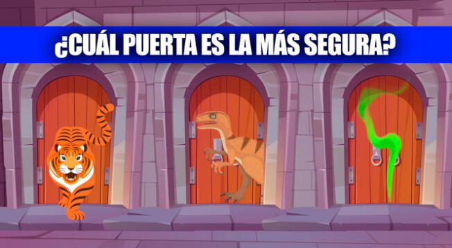 Acertijo visual nivel EXPERTO: ¿Qué puerta es la más segura? Supera el desafío en 5 segundos