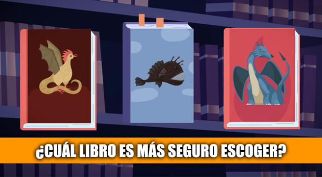 Acertijo visual nivel GENIO: ¿Cuál libro es el más seguro? Tienes solo 5 segundos