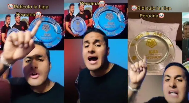 Mexicano tras ver el trofeo que recibió Melgar: Mexicano tras ver el trofeo que recibió Melgar: