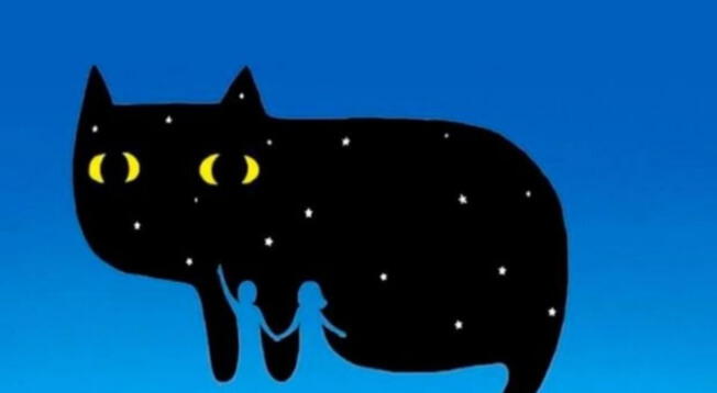 ¿Un gato negro o dos personas? Este test visual revelará si eres una persona sabia