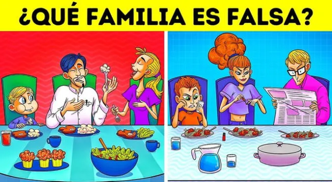 ¿Qué familia es falsa? Solo los 'MAESTROS' de los acertijos visuales logran adivinar