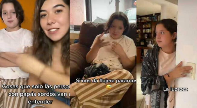 Hermanas se viralizan tras mostrar muchas formas de comunicarse con sus padres sordos