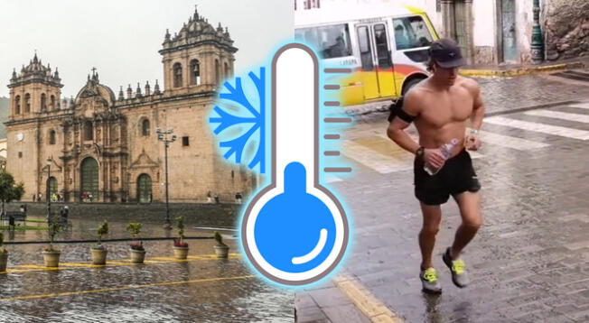 Cusco: extranjero asombró saliendo a trotar en pleno frío solo en short