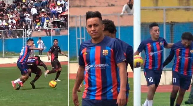 Christian Cueva repartió 'chocolate' con camiseta del Barcelona