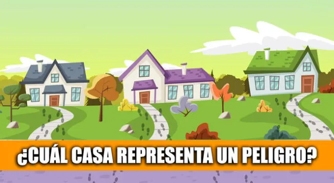 ¿Qué casa es un peligro? Resuelve este acertijo y demuestra tu inteligencia