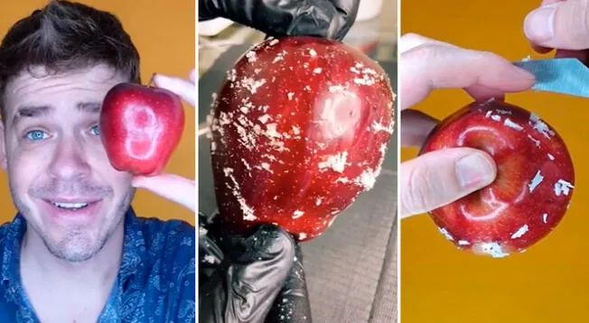 TikTok: usuario descubre una capa blanca en las manzanas y revela de qué se trata