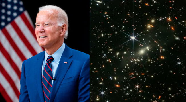 Joe Biden presentó la primera imagen del Telescopio Espacial James Webb