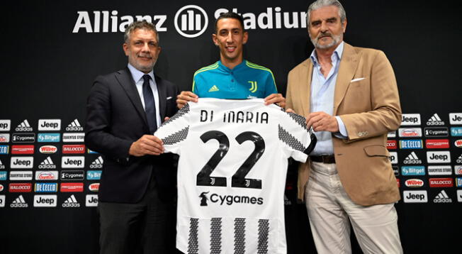 Di María portará el dorsal '22' con la Juventus de Turín
