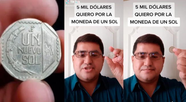 TikTok viral: peruano encuentra moneda de 1 sol de 1991 y pide 5 mil dólares por ella