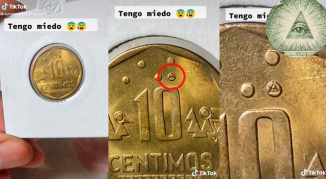 TikTok viral: peruano encuentra moneda de 10 céntimos de 1993 con 'ojo masónico' y le ofrecen más de 200 soles