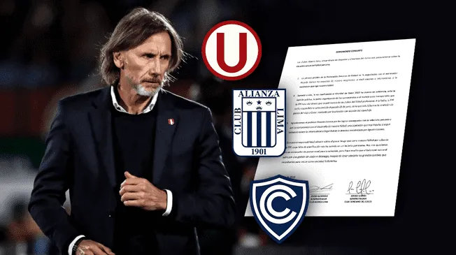 Alianza, Universitario y Cienciano se pronuncian por partida de Ricardo Gareca