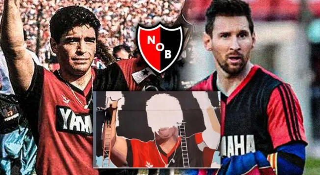 Balearon a hinchas de Newell's que realizaban un mural de Maradona y Messi