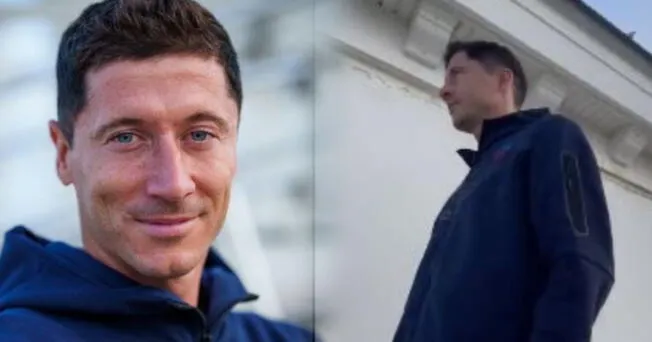 Robert Lewandowski ya luce los colores del FC Barcelona