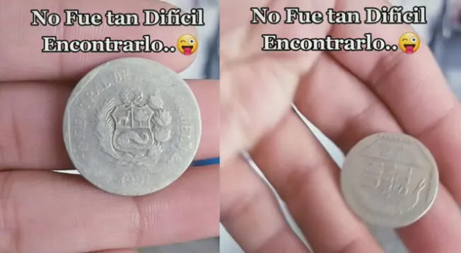 Peruano encontró moneda de 1991 pero no sabe donde venderla
