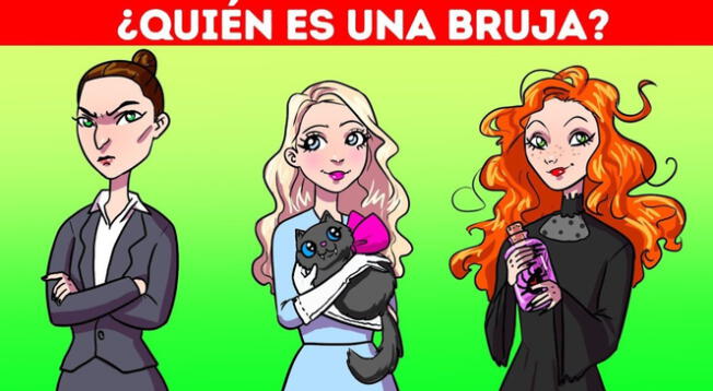 ¿Quién es una bruja? Solo el 5% de personas superaron este acertijo visual EXTREMO