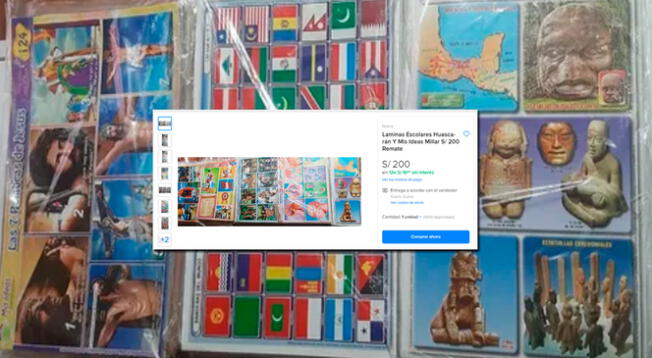¡Directo en la infancia! Peruano pone en venta miles de láminas Huascarán a cómodo precio ¡Directo en la infancia! Peruano pone en venta miles de láminas Huascarán a cómodo precio