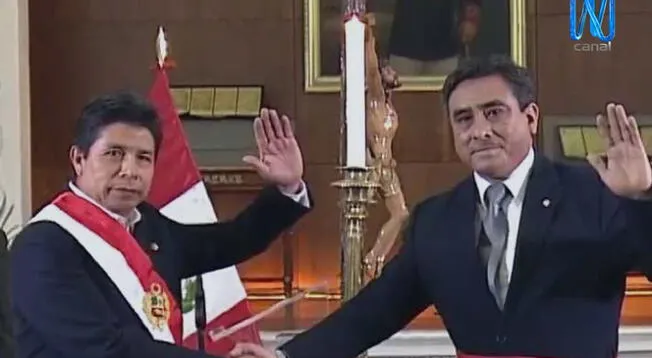 Pedro Castillo juramentó al nuevo Ministro del Interior Willy Arturo Huerta Olivas