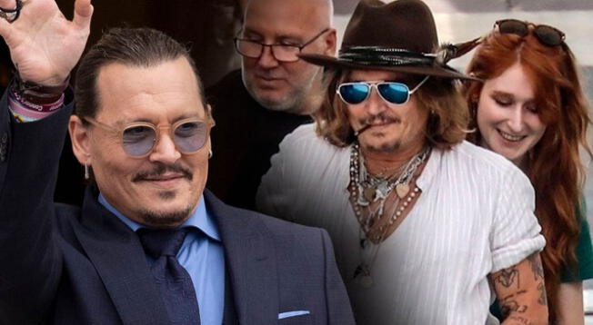 Johnny Depp fue visto con una joven pelirroja