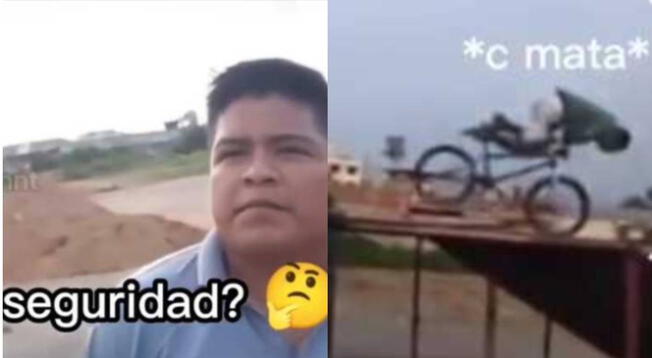 TikTok: Hombre sufre caída en plena transmisión en vivo mientras hablaban de la seguridad