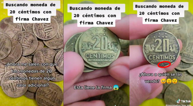 TikTok viral: peruano encuentra moneda de 20 céntimos de 1991 que cuesta 50 soles y no sabe dónde venderla