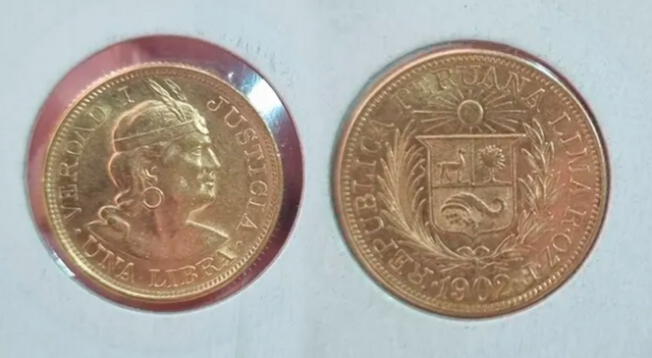 ¿Por qué una Libra de Oro peruana de 1902 cuesta más de 2200 soles? La moneda que casi nadie tiene