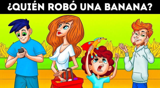 ¿Quién robó la banana? Solo un 'CRACK' con talento innato superará el acertijo visual