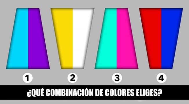 ¿Qué esconde tu personalidad? Escoge una combinación de colores y entérate