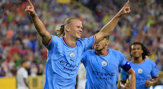 Erling Haaland marcó el gol de la victoria para Manchester City