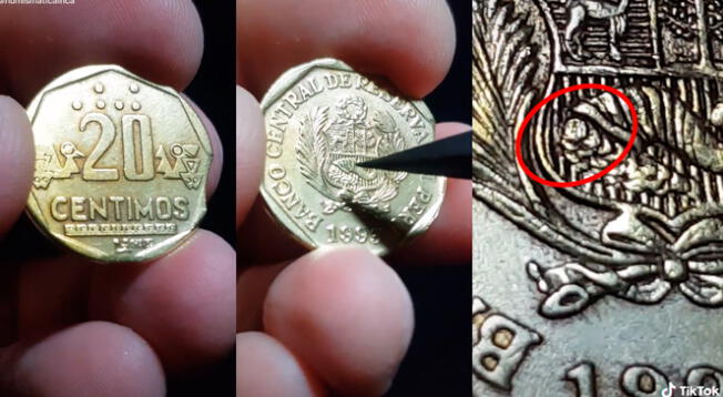 TikTok viral: peruano afirma que moneda de 20 céntimos de 1993 cuesta más de 60 soles por inusual detalle que la vuelve única