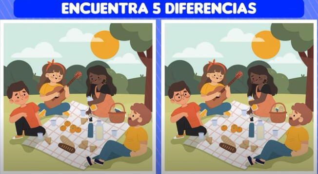 ¿Podrás hallar las 5 diferencias? Solo los 'GENIOS' superaron este reto visual