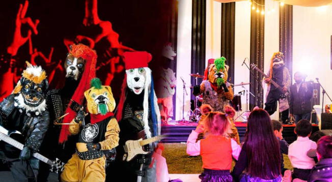 'Los Perrokers': Banda se presenta en fiesta infantil y menores gritaron: