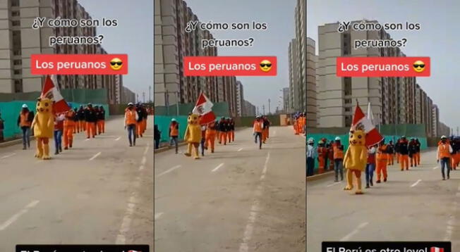 ¿Solo en Perú? Pikachu es captado en desfile por Fiestas Patrias y es viral - VIDEO