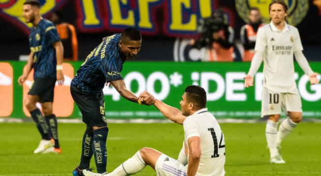 Pedro Aquino recibió elogios por el buen partido que hizo ante Real Madrid