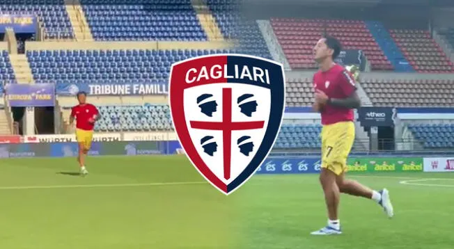 Gianluca Lapadula hizo sus primeros trabajos con Cagliari de Italia