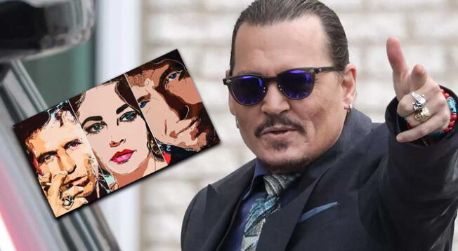 Johnny Depp causó sensación con sus pinturas