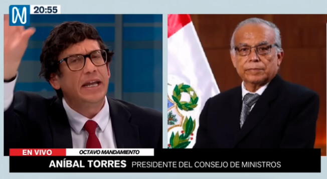 Viral: Premier Anibal Torres tuvo acalorada discusión con Jaime Chincha en vivo: