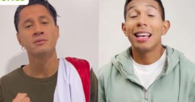 Edison Flores se unió a Lapadula para cantar 'Contigo Perú'