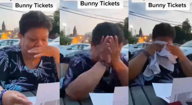 Mujer rompe en llanto al recibir entrada para ver a Bad Bunny por su cumpleaños