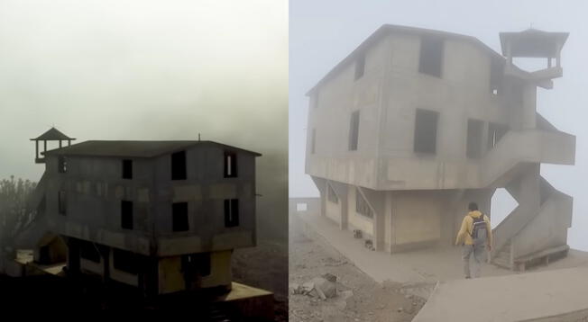 Casa lujosa se construyó en la cima de un cerro en San Juan de Lurigancho