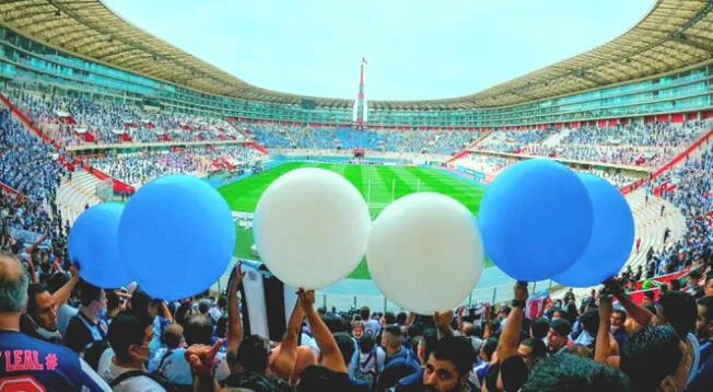 Alianza Lima armará la fiesta en la popular sur del Estadio Nacional.