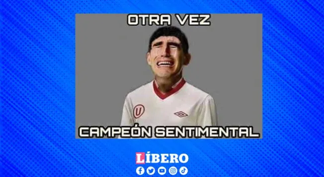 Según este meme de un usuario, nuevamente la 'U' será el campeón sentimental. Según este meme de un usuario, nuevamente la 'U' será el campeón sentimental.