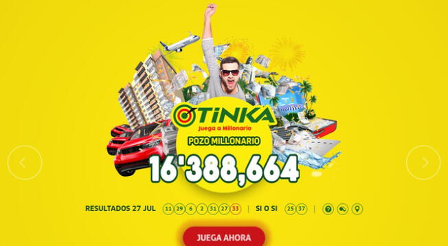 La Tinka HOY, domingo 31: Conoce los ganadores y números de la suerte La Tinka HOY, domingo 31: Conoce los ganadores y números de la suerte