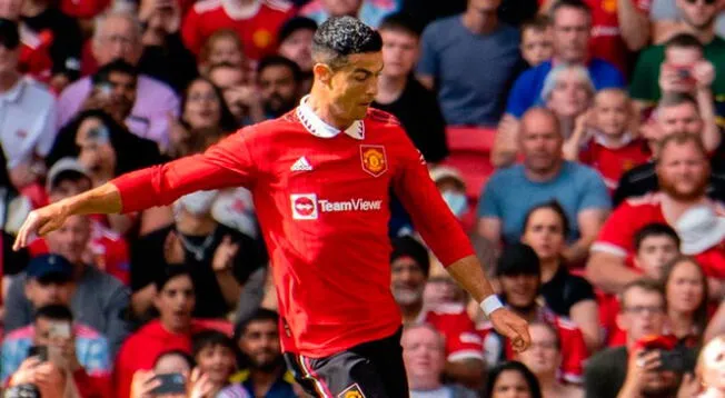 Cristiano Ronaldo jugó el primer tiempo del amistoso de Manchester United