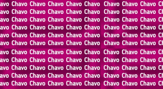 Encuentra la palabra 'Clavo' entre los 'Chavo' y demuestra que eres el mejor